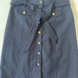 Stylish Navy Button-Down Women’s Talbot Skirt